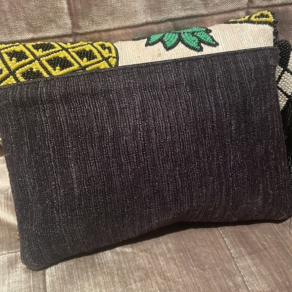 BAUBLEBAR Beaded Pineapple Crossbody Chain or Clutch Tassel Bag Purse - Picture 5 of 11